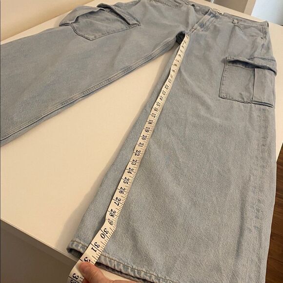Agolde Minka Denim Cargo Pants Size 28 - Picture 12 of 16